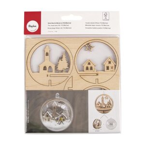 Holz-Steckt.Winterd.,FSCMixCred, 7,5cm &oslash;, 5-tlg., SB-Btl 1Set, natur