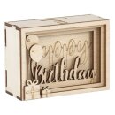 Holz 3D GeschenkboxBirthday,FSCMixCred, 11,5x8,5x5cm, 13...