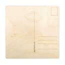 Holz Postkarte, FSC Mix Credit, 14,8x14,8x0,3cm, SB-Btl 2Stück, natur