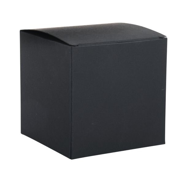 Faltschachtel, 10x10x10cm, Set 3Stück, schwarz