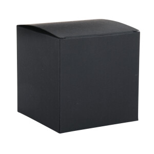 Faltschachtel, 10x10x10cm, Set 3Stück, schwarz