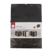 Faltschachtel, 10x10x10cm, Set 3Stück, schwarz