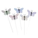 Papier-Schmetterlinge, 5cm &oslash;, PVC-Box 5St&uuml;ck,...