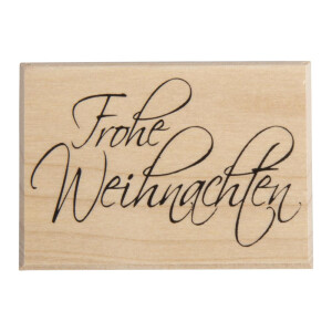 H.- Stempel Frohe Weihnachten, 5x7cm, Art. 21181