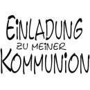 H.- Stempel Einladung z. Kommunion, 5x7cm, Art.11704