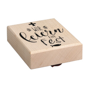 Stempel WIR feiern ein Fest, 6x7cm