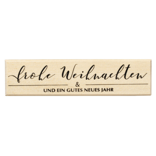 Stempel frohe Weihnachten, 3x12cm