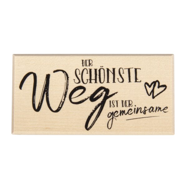 Stempel Der Schönste Weg ist der..., 5x10cm