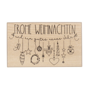 Stempel Frohe Weihnachten - Girlande, 6x10cm