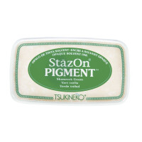 StazOn Pigment-Stempelkissen, 9,6x5,5x2,2cm, dunkelgrün