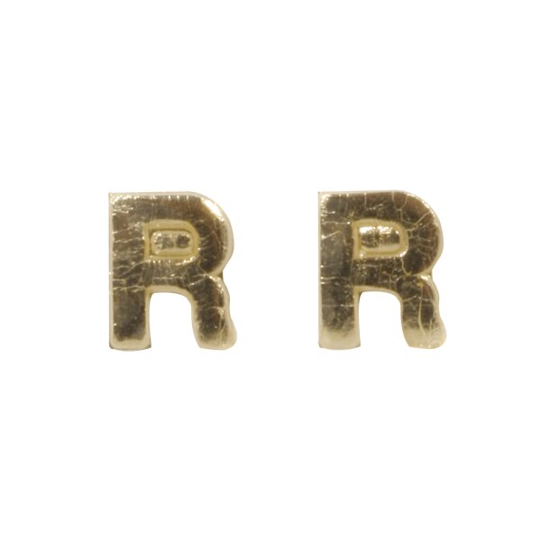 Wachsbuchstaben -R-, 9mm, SB-Btl 2Stück, gold