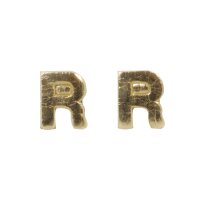 Wachsbuchstaben -R-, 9mm, SB-Btl 2Stück, gold
