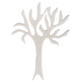 Wachsmotiv: Baum, flach, 8,5x11,5cm, SB-Btl 1Stück, perlmutt
