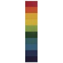 Wachsfolie Regenbogenset, 10x5cm, 10 Farben sort., SB-Btl 10Stück