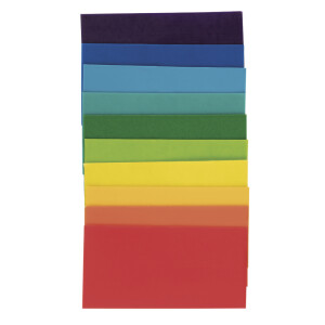 Wachsfolie Regenbogenset, 10x5cm, 10 Farben sort., SB-Btl...