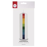 Wachsfolie Regenbogenset, 10x5cm, 10 Farben sort., SB-Btl 10Stück