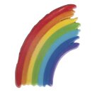 Wachsmotiv: Regenbogen, 4,5x6,5cm, SB-Btl 1Stück, regenbogen