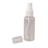 PET Sprühflasche transparent 50 ml, ca. ø 3,1 cm x 11,5 cm, SB-Btl 1Stück