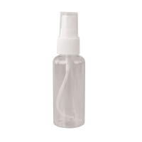 PET Sprühflasche transparent 50 ml, ca. ø 3,1 cm x 11,5 cm, SB-Btl 1Stück