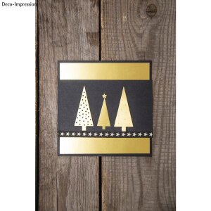Stanzschablonen Set: Xmas Tree, 0,7x0,7cm-3x6,9cm, SB-Btl 4St&uuml;ck