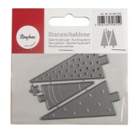 Stanzschablonen Set: Xmas Tree, 0,7x0,7cm-3x6,9cm, SB-Btl 4Stück