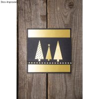 Stanzschablonen Set: Xmas Tree, 0,7x0,7cm-3x6,9cm, SB-Btl 4Stück
