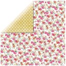 Scrapbookingpapier Pink Protea, 30,5x30,5cm, 150g/m2