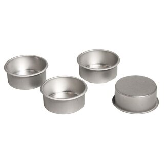 Metall-Teelichthalter, 4,1cm ø, Box 4Stück