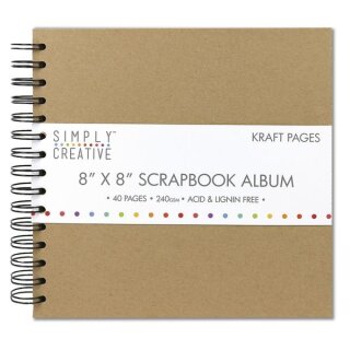 Scrapbook Album Plain, 20,3x20,3cm, 40 Seiten