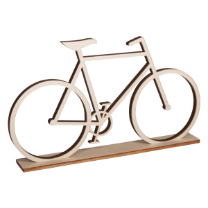 Holz-Fahrrad, zum Stellen, FSC 100%, 20x11cm, SB-Btl...