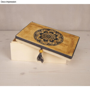 Holz-Box mit Deckel, FSCMixCredit, 20x12x9cm