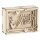 Holz 3D Geschenkbox Love,FSCMixCred, 11,5x8,5x5cm, 14 tlg. Bausatz, Box 1Set, natur