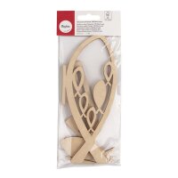 Holzmotive Fische, FSCMixCred, 20x8,3cm, 4-teilig, SB-Btl 1Set, natur