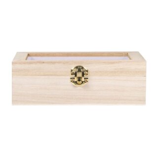 Holz-Box m. Schütteldeckel, FSC100%, 20x12,5x6,5cm, natur