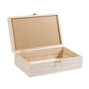 Holz-Box m. Schütteldeckel, FSC100%, 20x12,5x6,5cm, natur