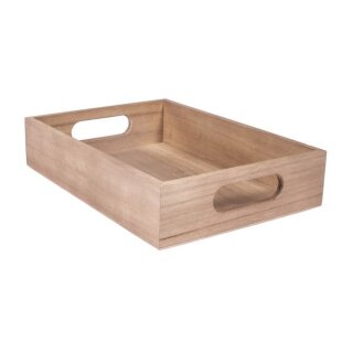 Holz Tablett, FSC 100%, 24x17x5cm, natur