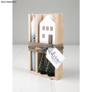 Deko-Tannenbaum beschneit, 5cm, grün, PVC-Box 8Stück