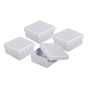 Pappmaché-Boxen-Set, FSC Rec. 100%, 6x6x3cm,...