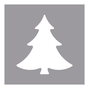 Motivstanzer: Tannenbaum, 5,08cm ø, (2), SB-Blister 1Stück