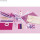 Mega-Bastelbox Unicorn 1.000 Teile, weiß/pink/lila Töne, Box