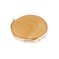 Birken Scheibe rund natur, Ø15-17cm x 2cm Höhe, Beutel 1Stück