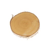 Birken Scheibe rund natur, Ø15-17cm x 2cm Höhe, Beutel 1Stück
