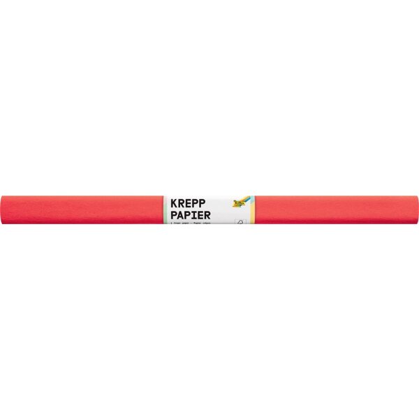 Krepppapier/Feinkrepp feuerrot 10 Rollen, 50 x 250 cm