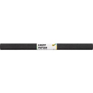 Krepppapier/Feinkrepp schwarz 10 Rollen, 50 x 250 cm