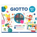 Party Set Giotto Acquerellini Wassermalfarben, 8 Mini Sets,