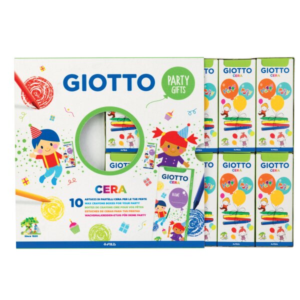 Party Set Giotto Cera Wachsmalkreiden, 10 Mini Sets