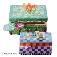 Artdecor Mosaiksteine bunt gemischt, 10 x 10 mm, Eimer á 1kg=ca.1500 Stück
