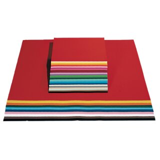 Tonkarton 50 x 70 cm, 100 Bogen in 10 Farben