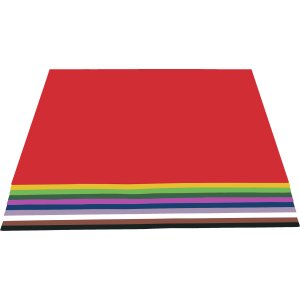 Tonkarton 50 x 70 cm, 100 Bogen in 10 Farben