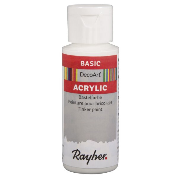 Acrylic-Bastelfarbe, Flasche 59 ml, weiß